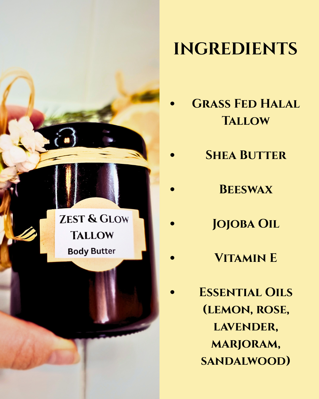 Citrus Tallow Body Butter